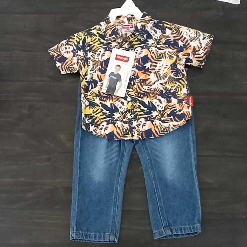 Wrangler 18-month little boys set